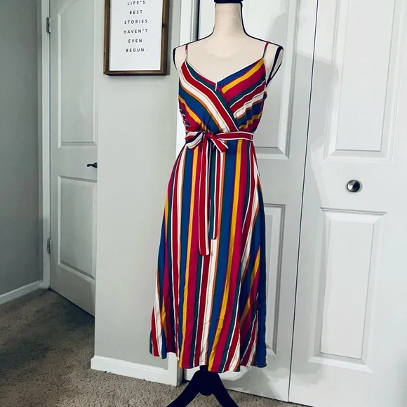 Multi colored striped sundress, size XS, EUC! - Picture 3 of 10